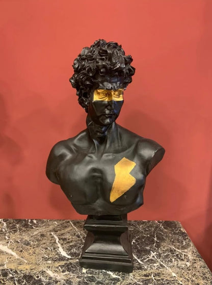 David Bust Decorative Sculpture, Greek Statue Decor, Abstract Classical Bust Statue, Modern Art Sculpture, David Bust, David Sculpture, David Bust Decor, David Decor, David Statue