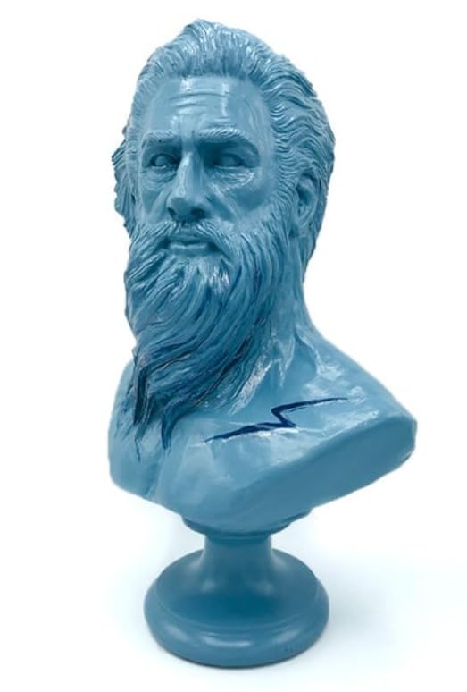 Poseidon Büste Statue im antiken griechischen Stil, antike griechische Poseidon Büste Statue, mythologische Poseidon Büste Statue, griechischer Gott Poseidon Büste, Poseidon Statue, Poseidon Skulptur