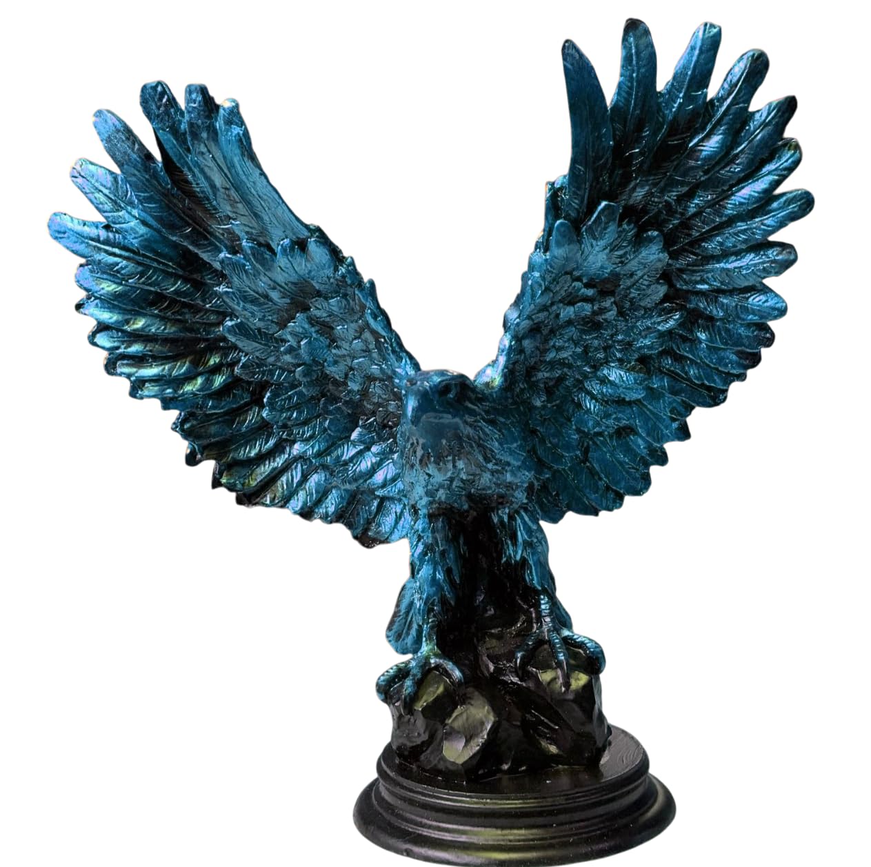 Majestätische Adlerfigur mit offenen Flügeln, Adler-Tischstatue, Patriotisches Adlergeschenk, Adlerfigur-Dekor, Adlerstatue, Polyester-Vogelfigur, Adlerskulptur, Adlerstatue