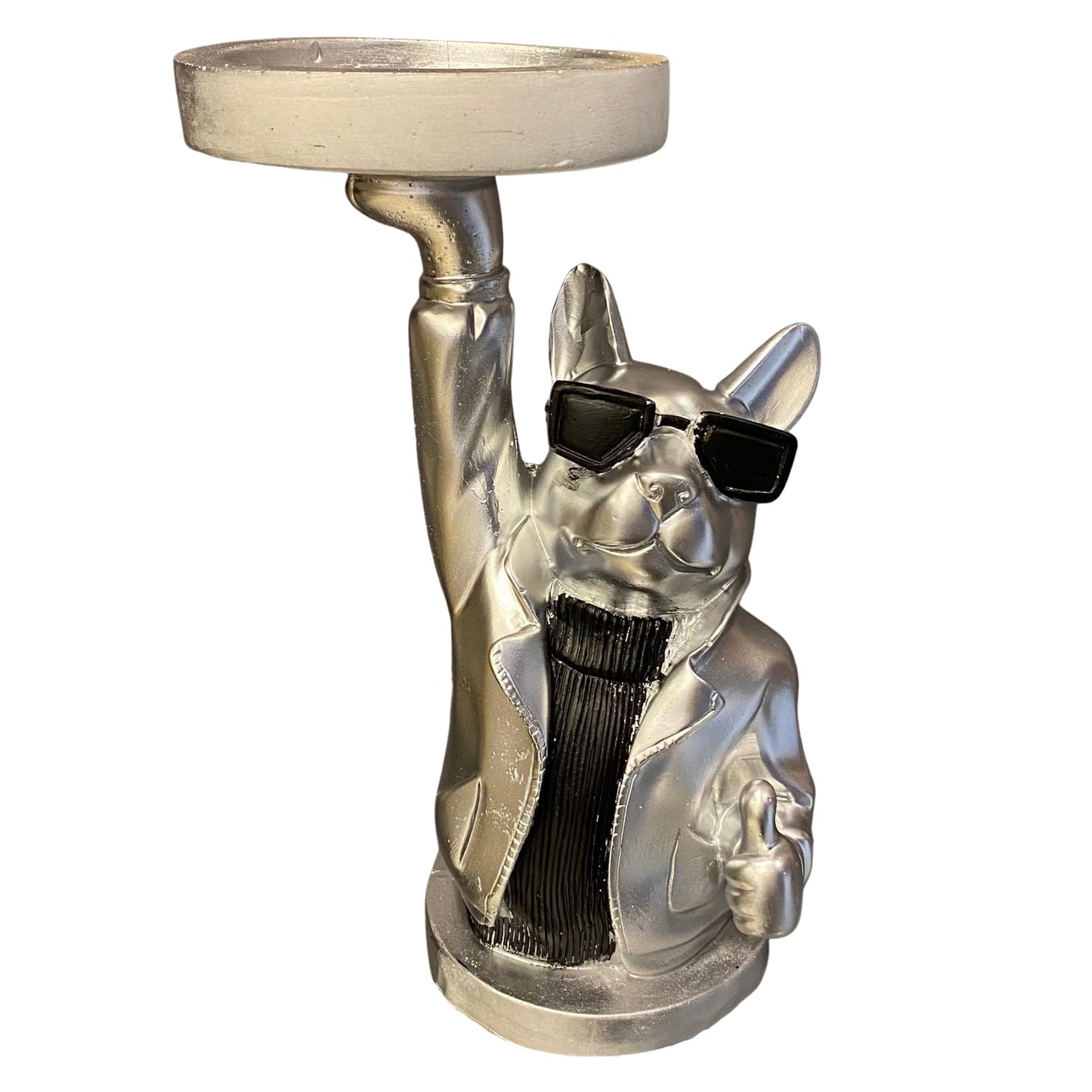 Stylish Bulldog Decorative Tray, Frenchie Figurine, Bulldog Decorative Tray, Dog Lover Gift Decor, French Bulldog Sculpture, Bulldog Decor