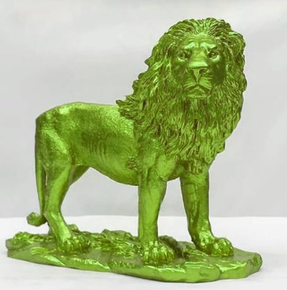 Majestic Lion Statue, Lion Figurine, Handmade Lion Sculpture for Shelf or Desk Display, Lion Statue Decor, Animal Sculpture Gift