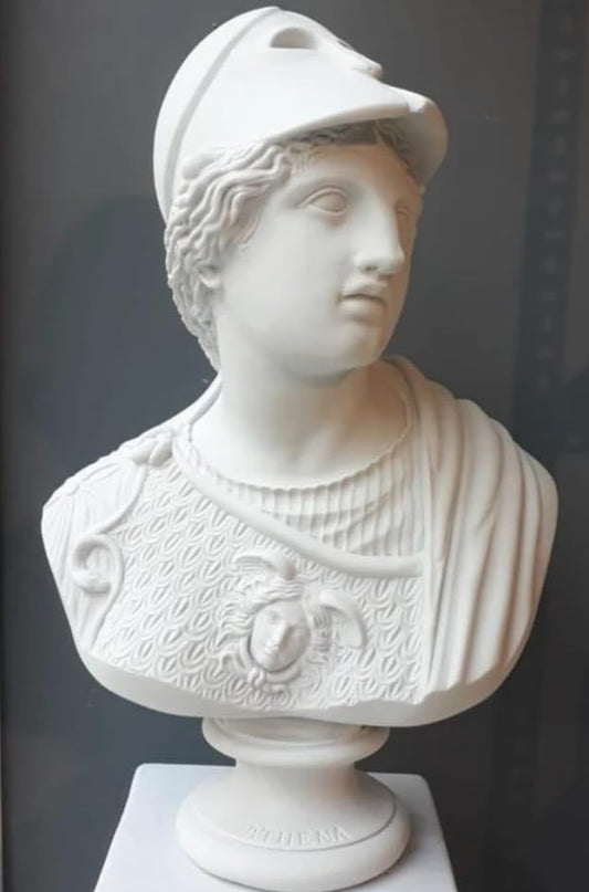 Große Athena Büste Skulptur, griechische Büste Statue, große Athena Statue, Athena Home Akzent, elegante Athena griechisches Dekor, griechische Büste Statue, Athena Statue, Athena Skulptur