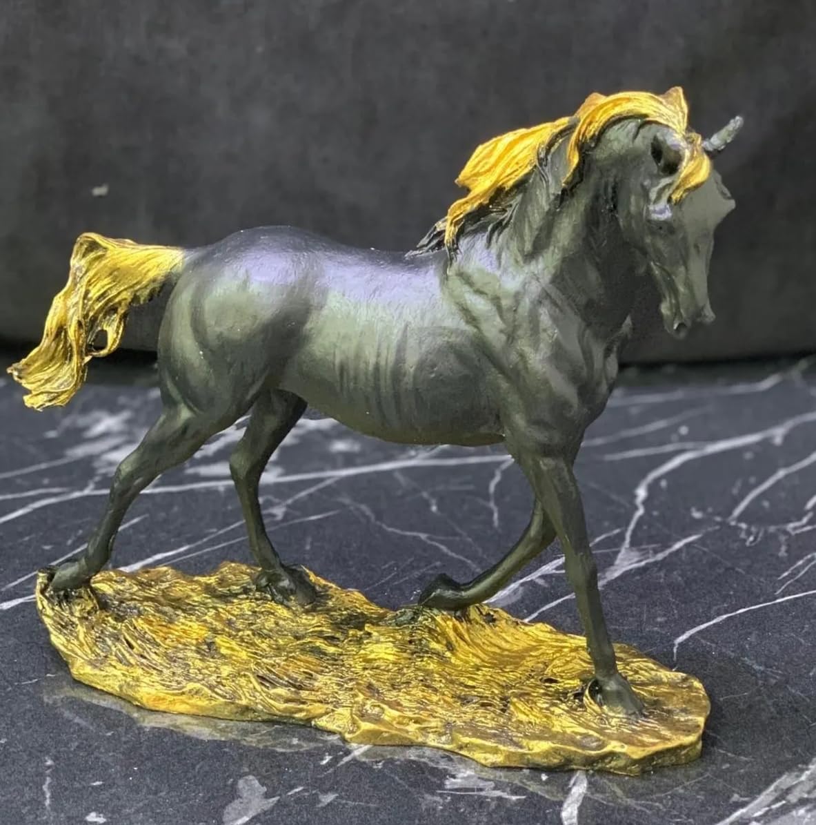 Handcrafted Horse Statue, Equestrian Art Sculpture, Luxury Horse Decor Figurine, Horse Ornament Collectible, Horse Sculpture, Horse Decor