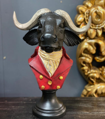 Buffalo Man Statue, Handmade Buffalo Sculpture, Buffalo Head Statue, Elegant Buffalo Head Sculpture, Buffalo Sculpture, Buffalo Man Decor, Buffalo Head Statue, Buffalo Head Sculpture