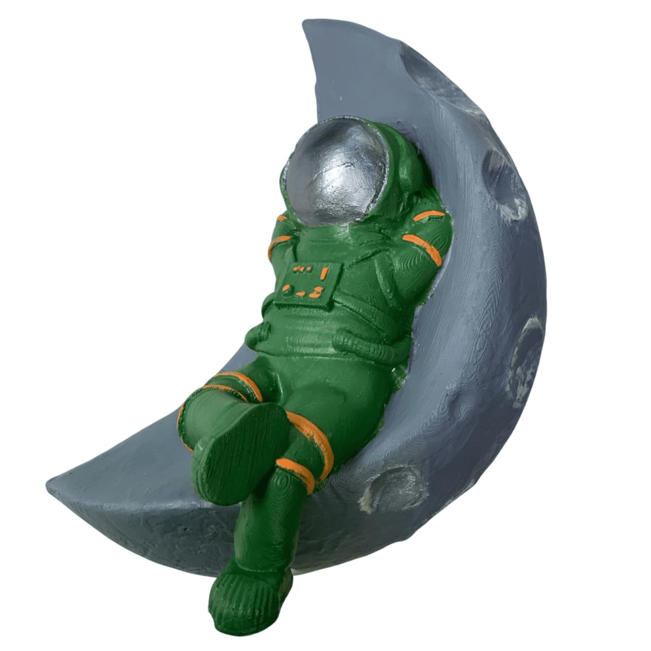 Astronaut Figurines, Astronaut Wall Decor, Modern Astronaut Wall Decor, Space Theme Decor, Astronaut Moon Sculpture, Space Gift Idea, Astronaut Wall Statue, Astronaut Wall Sculpture