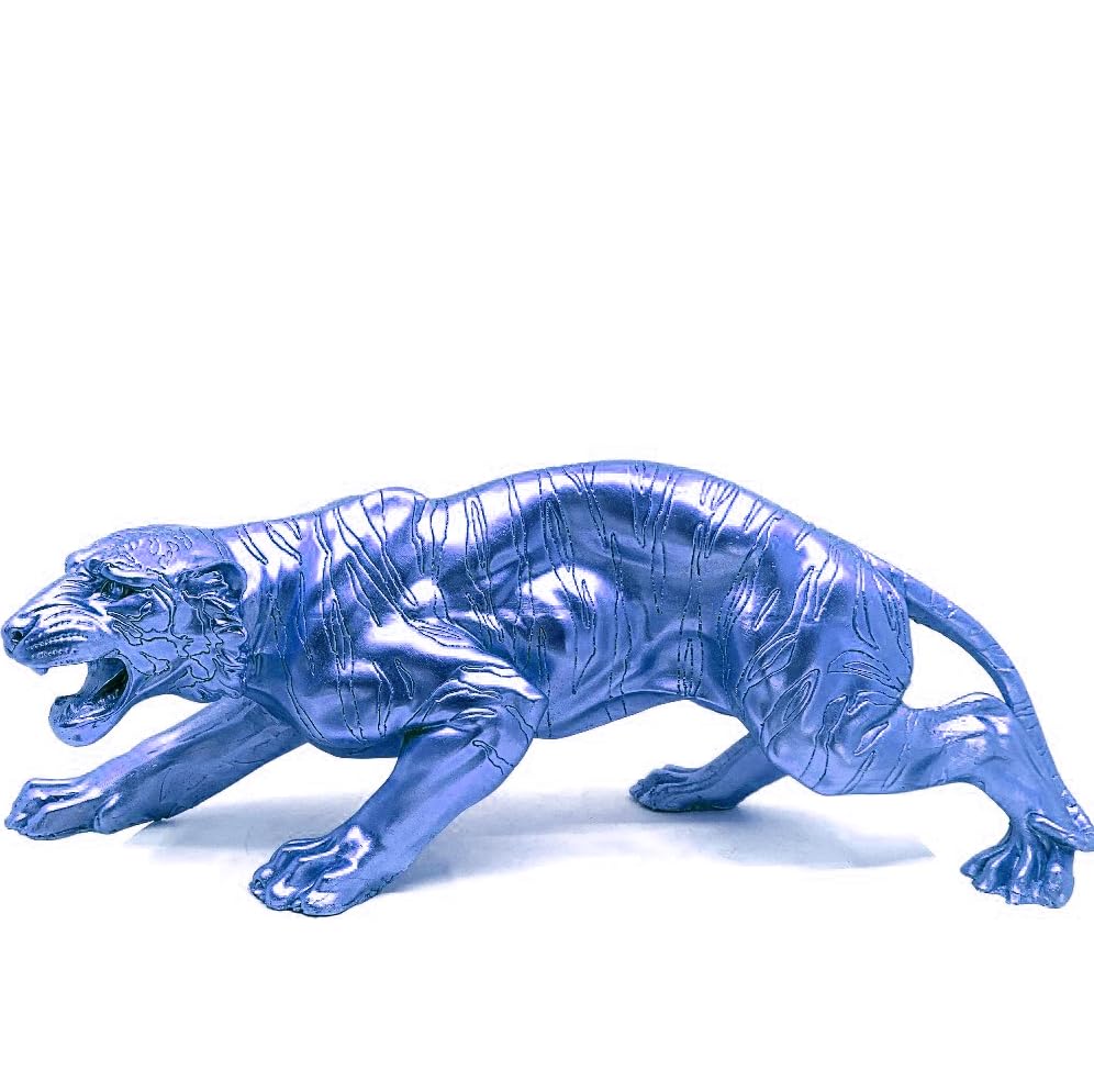Handcrafted Tiger Sculpture, Animal Figurine, Tiger Statue, Tabletop Decor, Gift for Animal Lovers, Art Home Decor, Tiger Sculpture