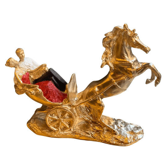 Couple with a Horse Carriage Statue, Romantic Couple Figurine, Couple Sculpture, Romantic Statue, Romantic Gift Idea, Couple Decor, Couple Statue