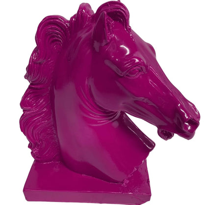 Horse Head Sculpture, Shelf Decoration Idea, Equestrian Home Decor, Handcrafted Equestrian Horse Statue, Horse Bust Ornament