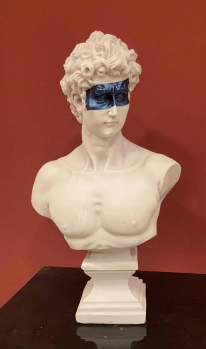 David Bust Decorative Sculpture, Greek Statue Decor, Abstract Classical Bust Statue, Modern Art Sculpture, David Bust, David Sculpture, David Bust Decor, David Decor, David Statue