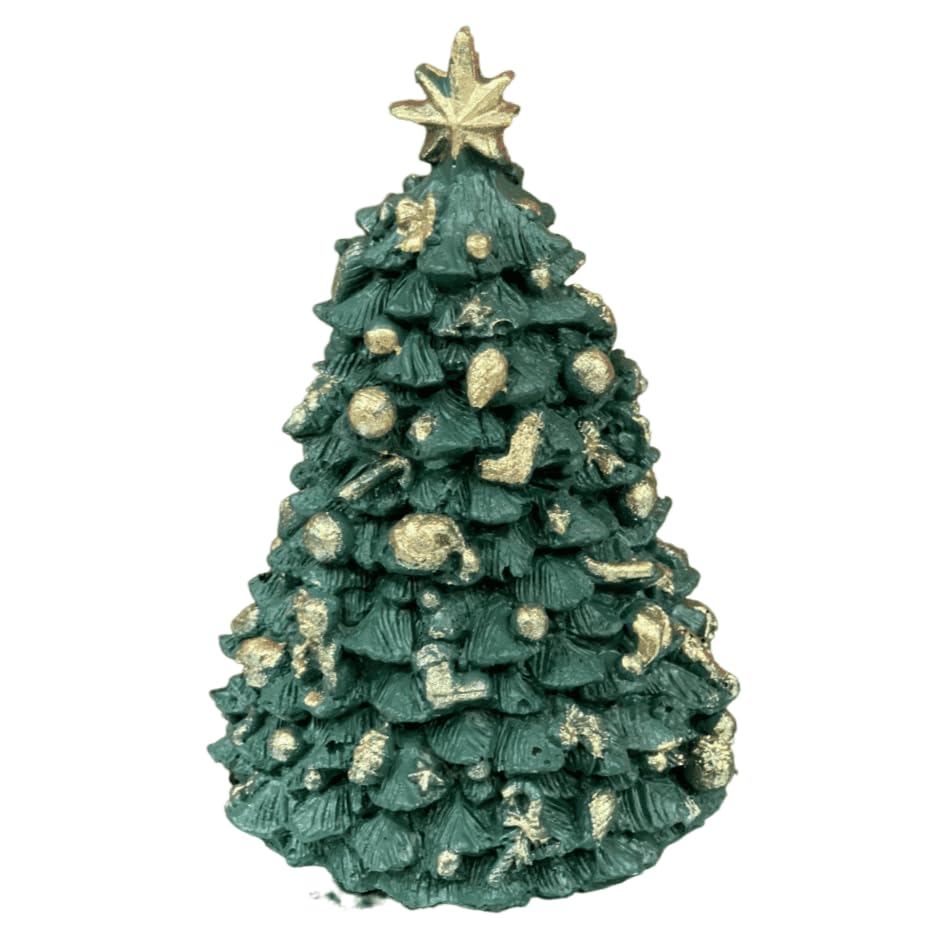 Mini Christmas Tree Figurine, Christmas Tree Ornament, Seasonal Tree Figurine, Christmas Decor Gift, Holiday Tree Decor, Christmas Tree Decor, Christmas Tree Sculpture