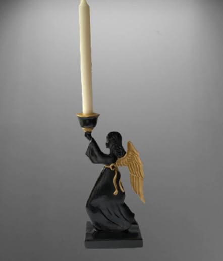 Portacandele a forma di angelo alato, portacandele a forma di angelo, portacandele a forma di angelo, portacandele a forma di bambina, portacandele a forma di statuina di angelo