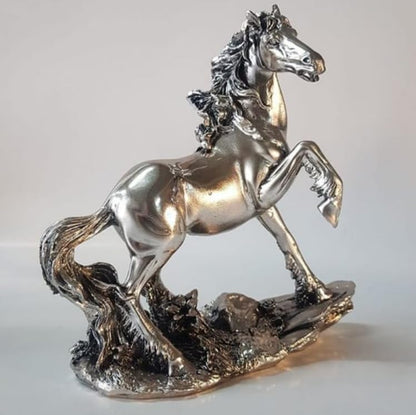 Handcrafted Horse Statue, Modern Animal Statue, Polyester Horse Art, Modern Horse Decor, Horse Lover Decor, Horse Sculpture, Horse Statue