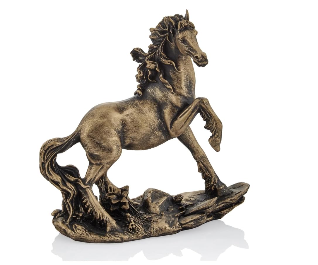 Handcrafted Horse Statue, Modern Animal Statue, Polyester Horse Art, Modern Horse Decor, Horse Lover Decor, Horse Sculpture, Horse Statue