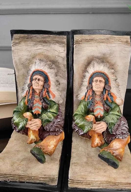 Handgefertigtes Indianer Häuptling Buchsends Set, Indianer Häuptling Buchsends, Polyester Buchsend Set, Indianer Häuptling Buchsends, Einzigartiges Buchsends Geschenk