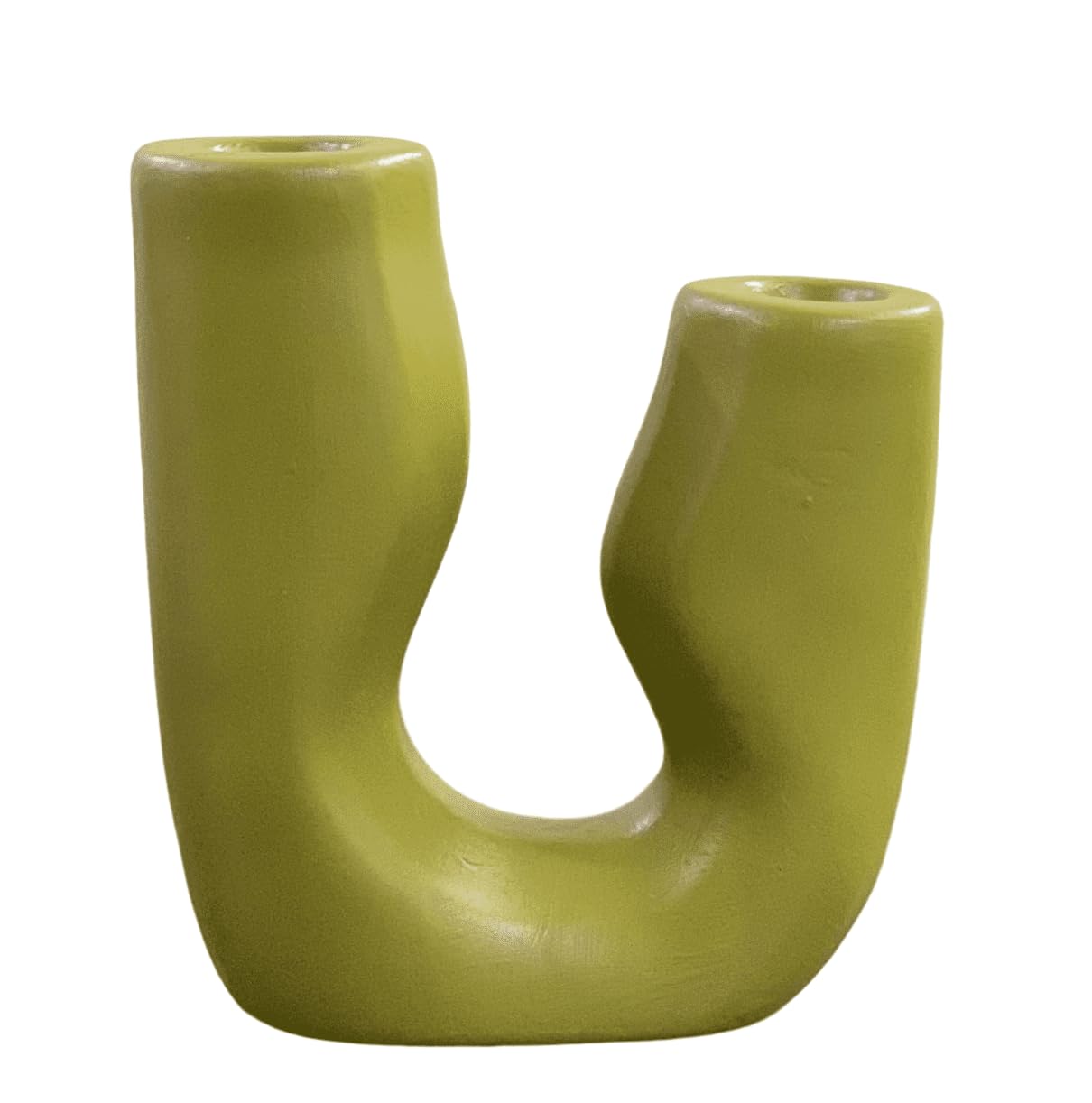 Modern Abstract Ceramic Candle Holder, Unique Candle Holder, Tabletop Candle Stand, Stylish Candle Holder Decor, Sculptural Candle Holder, Abstract Candle Holder, U Candle Holder