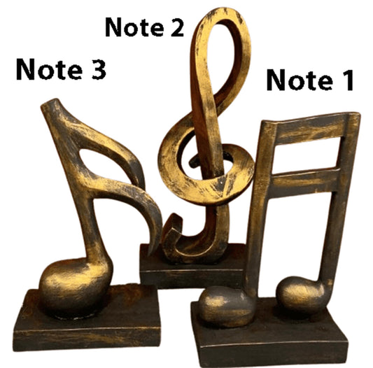 Set of 3 Musical Note Sculpture, Musical Symbols Trio Set, Abstract Music Notes Statue, Tabletop Decor, Unique Music Lover’s Gift, Music Notes Decor, Music Notes Sculpture