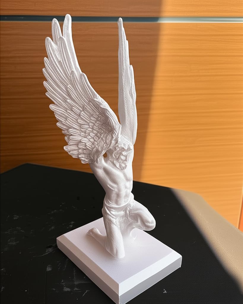 Geflügelte Atlas-Statue, Geflügelte Atlas-Skulptur, Geflügelte Atlas-Büste, Polyester-Geflügelte Atlas-Statue, handgemachte Atlas-Statue mit Flügeln