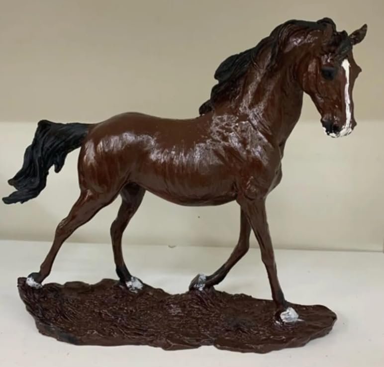 Handcrafted Horse Statue, Equestrian Art Sculpture, Luxury Horse Decor Figurine, Horse Ornament Collectible, Horse Sculpture, Horse Decor