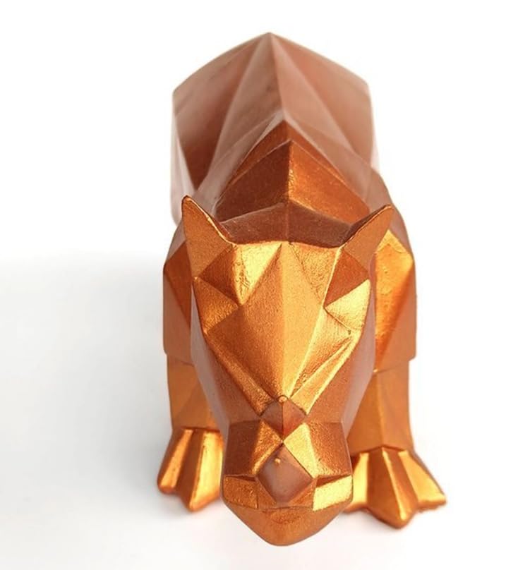 Modern Geometric Rhino Statue in Cubic Design, Geometric Rhino Sculpture, Cubic Rhino Statue, Minimalist Rhino Decor, Abstract Rhino Decor