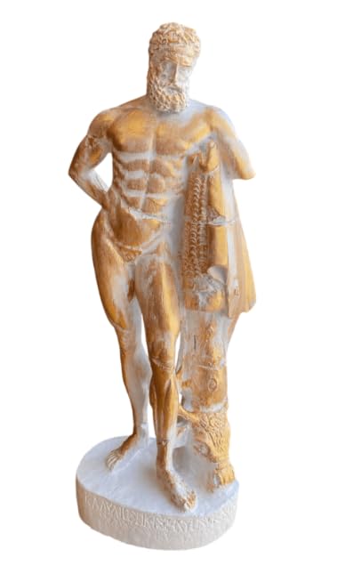 Antike griechische Herkules-Statue, handgemachte Mythologie-Statue, handgemachte Herkules-Skulptur, griechische Mythologie-Herkules-Figur, Herkules-Statue