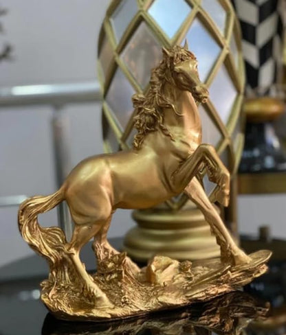 Handcrafted Horse Statue, Modern Animal Statue, Polyester Horse Art, Modern Horse Decor, Horse Lover Decor, Horse Sculpture, Horse Statue