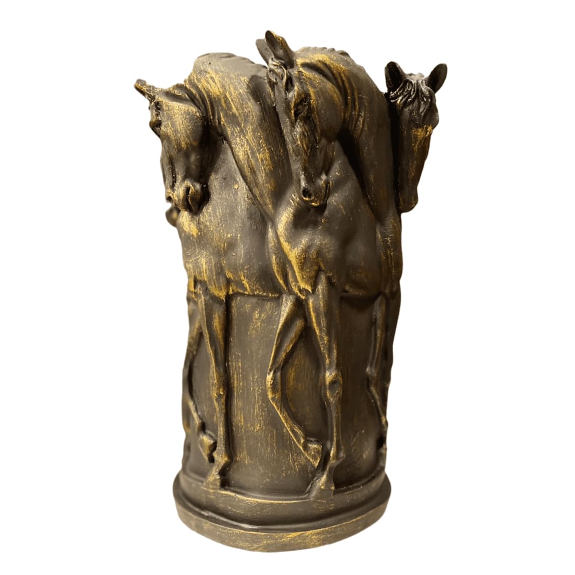 Horse Themed Vase, Gift For Horse Lovers, Decorative Vase With Horses, Horse Motif Decor, Horse Flowerpot, Horse Statue Vase, Horse Vase