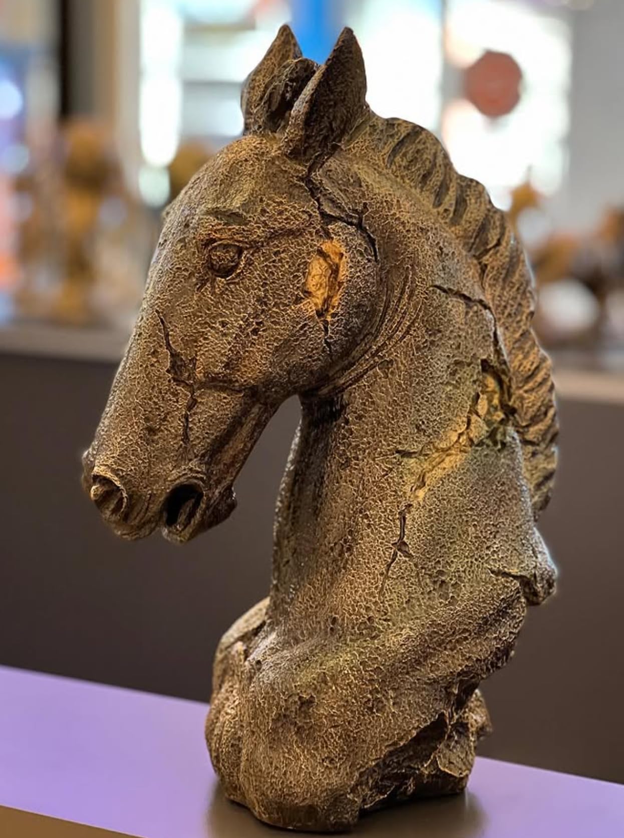 Elegant Horse Head Sculpture, Horse Head Statue, Horse Lover Gift Idea, Luxury Horse Figurine, Modern Equestrian Art, Horse Head Sculpture, Horse Head Decor, Horse Head Figurine