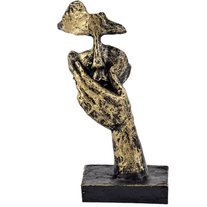 Moderne Kunstbüste, Hand- und Gesichtsstatue, einzigartiges Wohndekor, abstrakte Gesichtsskulptur, modernes Kunstdekor, abstraktes Gesichtsdekor, Gesichtsdekor, Hand- und Gesichtsskulptur, moderne Kunststatue