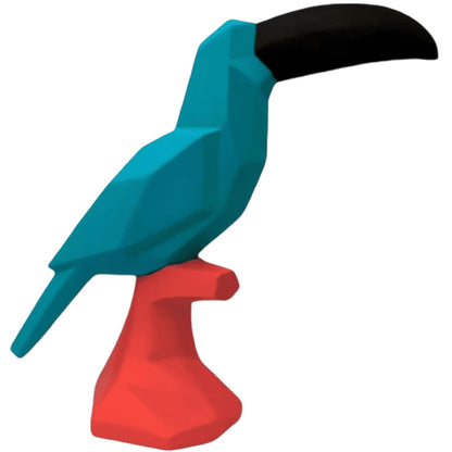 Geometric Toucan Bird Statue, Cubic Toucan Bird Statue, Toucan Bird Statue, Toucan Statue, Modern Toucan Bird Statue, Toucan Bird Sculpture