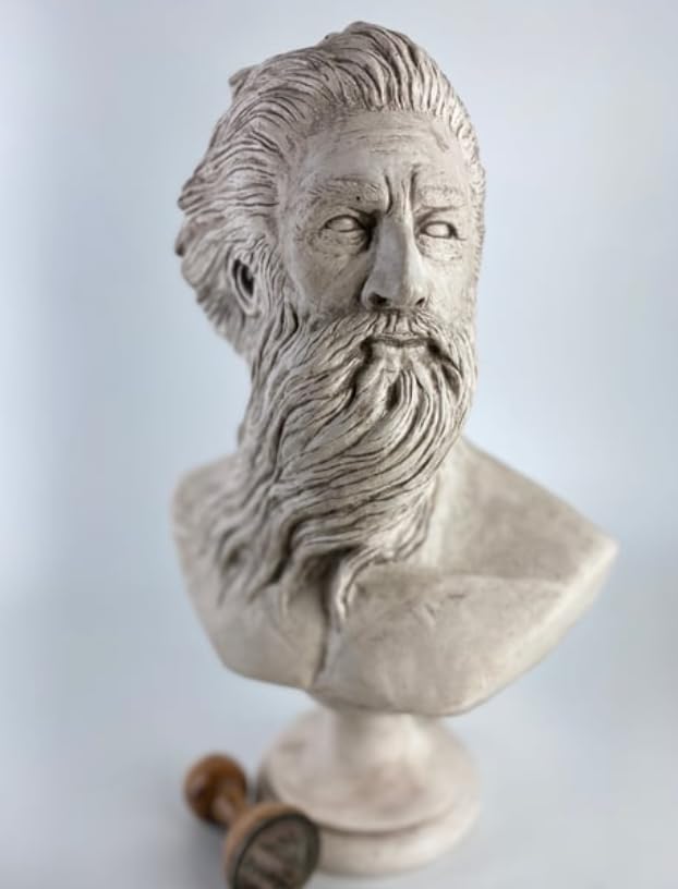 Poseidon Büste Statue im antiken griechischen Stil, antike griechische Poseidon Büste Statue, mythologische Poseidon Büste Statue, griechischer Gott Poseidon Büste, Poseidon Statue, Poseidon Skulptur