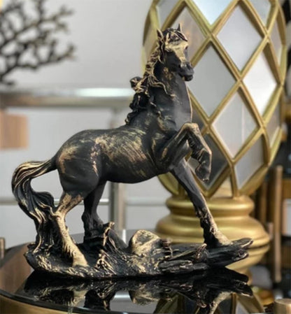 Handcrafted Horse Statue, Modern Animal Statue, Polyester Horse Art, Modern Horse Decor, Horse Lover Decor, Horse Sculpture, Horse Statue