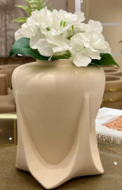 Modern Ceramic Vases Set of 2 or Single Piece, Unique Art Pottery Vase for Table or Shelf Display, Ceramic Modern Vase, Tall Modern Pottery