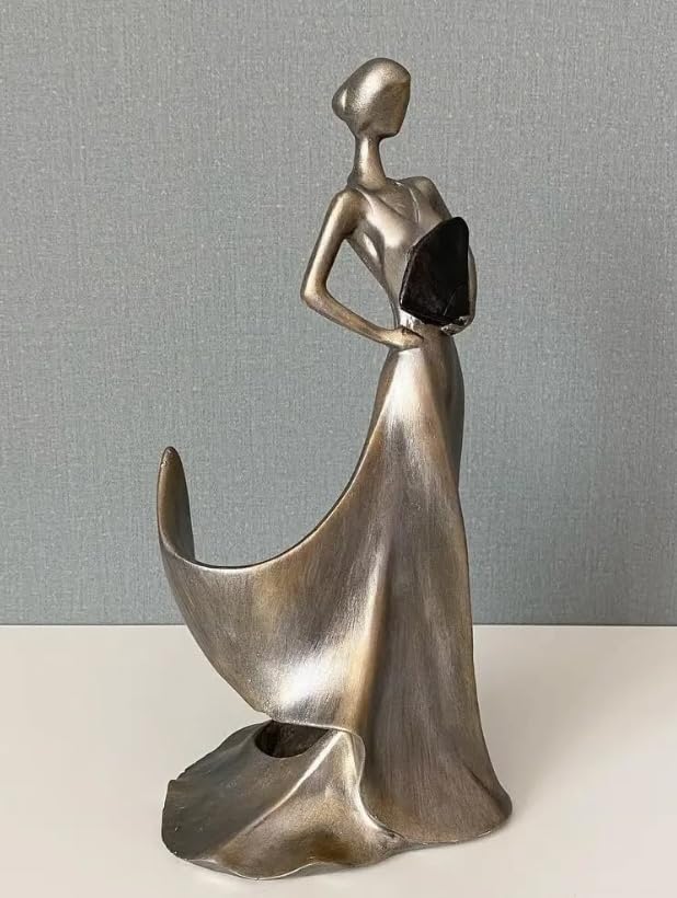 Elegant Woman Wine Rack Sculpture, Lady Wine Holder Statue, Woman Wine Rack, Modern Woman Sculpture Wine Rack, Artistic Bar Decor