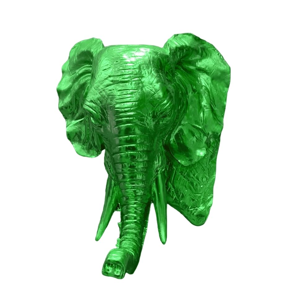 Elephant Wall Sculpture, Elegant Elephant Head Art Wall, Polyester Elephant Wall Decor, Elephant Head Wall Sculpture, Elephant Head Wall Decor, Elephant Head Wall Figurine