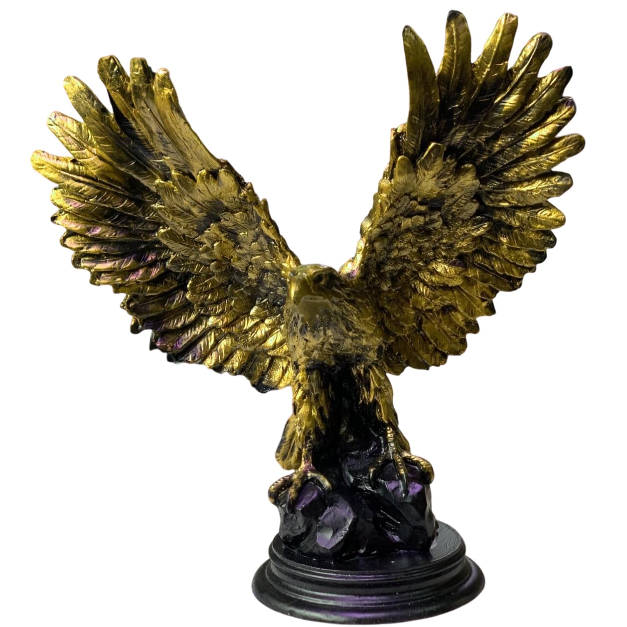 Majestätische Adlerfigur mit offenen Flügeln, Adler-Tischstatue, Patriotisches Adlergeschenk, Adlerfigur-Dekor, Adlerstatue, Polyester-Vogelfigur, Adlerskulptur, Adlerstatue