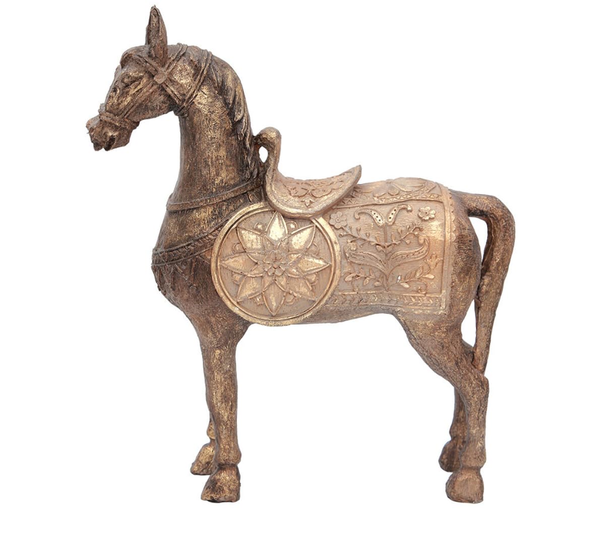 Antique Style Decorative Horse Statue, Ancient Horse Statue, Horse Decor Sculpture, Traditional Horse Statue, Historic Horse Figurine