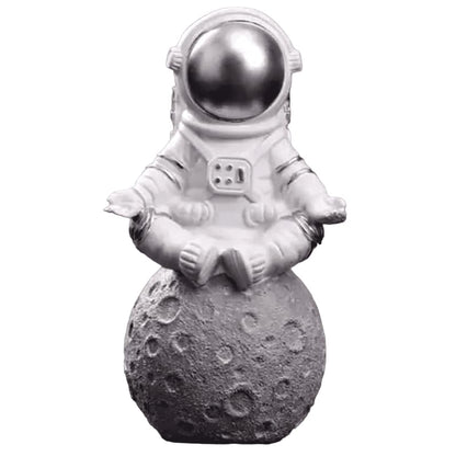 Astronaut On Moon Sculpture, Astronaut Figurine, Space-Themed Home Decor, Astronaut Ornament For Shelves, Unique Space Gifts, Space Decor, Astronaut Sculpture