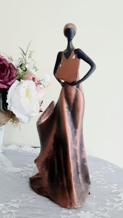 Elegant Woman Wine Rack Sculpture, Lady Wine Holder Statue, Woman Wine Rack, Modern Woman Sculpture Wine Rack, Artistic Bar Decor