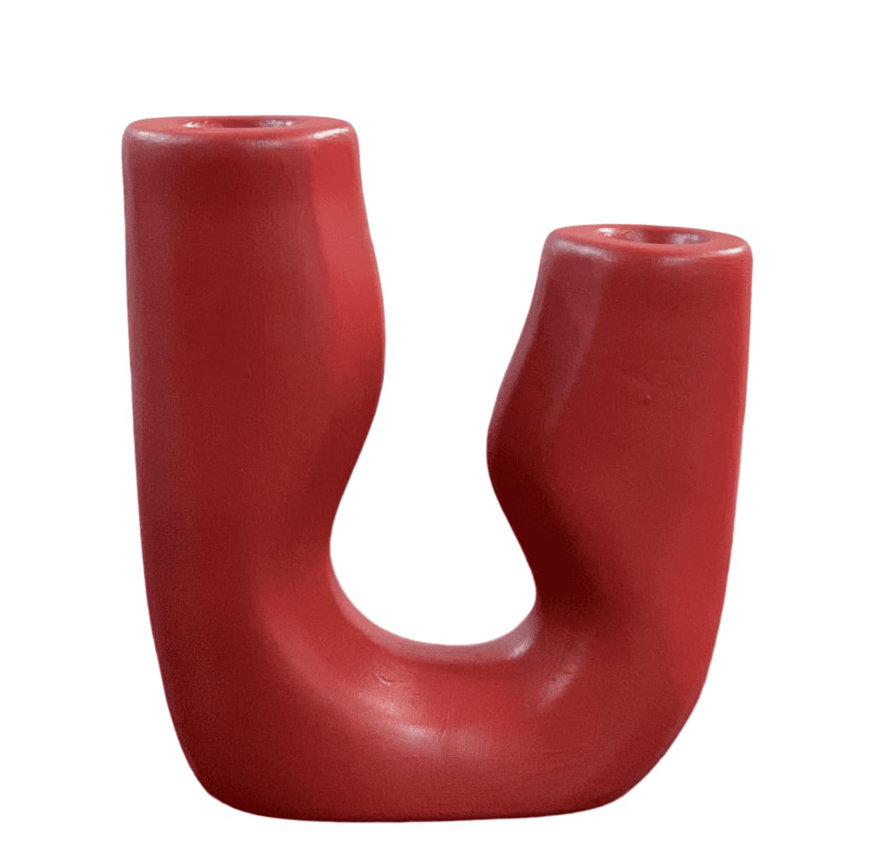 Modern Abstract Ceramic Candle Holder, Unique Candle Holder, Tabletop Candle Stand, Stylish Candle Holder Decor, Sculptural Candle Holder, Abstract Candle Holder, U Candle Holder