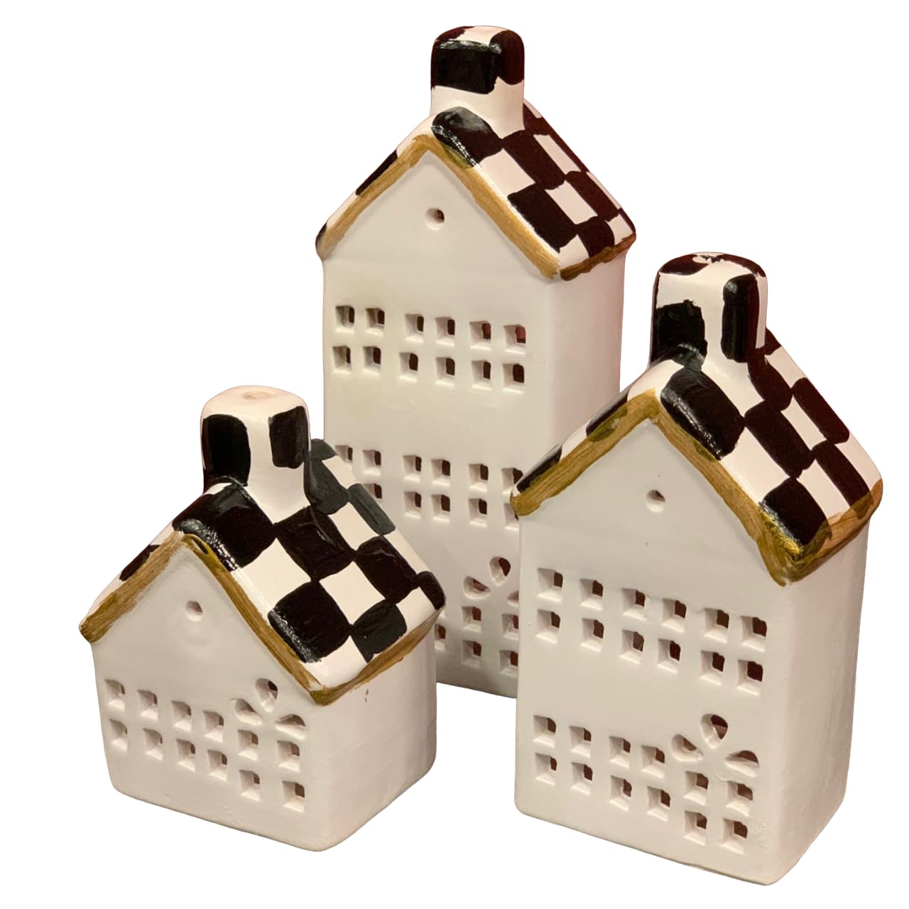 Handgemachtes Haus Kerzenhalter Set, Haus Kerzenständer, Haus Kerzenhalter, Bauernhaus Kerzen Dekor, Geschenk für Kerzenliebhaber, handgemachte Kerze