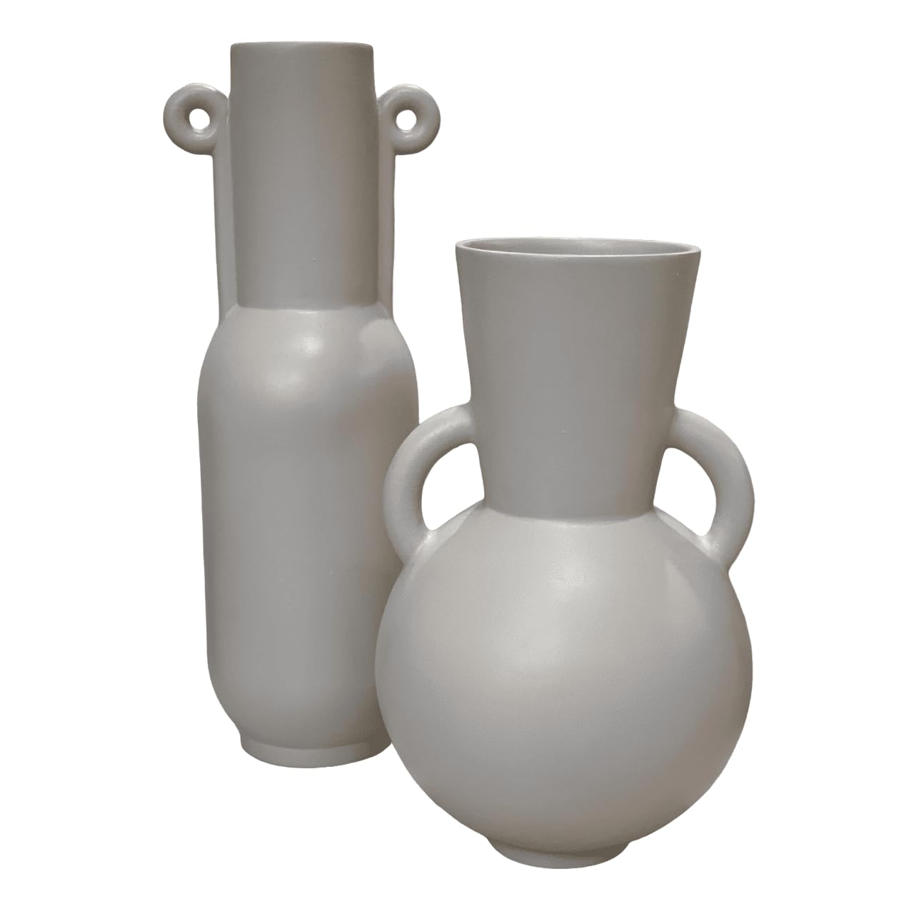 Modern Minimalist Vases Set of 2, Modern Home Decor, Minimalist Vase Set, Modern Vase, Decorative Vase, Round Modern Vase, Rustic Shelf Vase