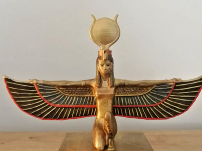Egyptian Goddess Isis Sculpture, Isis Statue, Winged Isis Goddess Statue, Ancient Egyptian Isis Statue, Handmade Isis Sculpture, Isis Decor