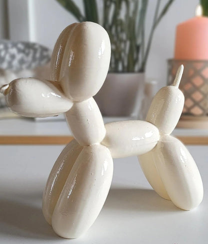 Balloon Dog Statue, Polyester Balloon Dog Figurine, Balloon Puppy Shelf Table Decor, Balloon Puppy Figurine, Balloon Animal Decor