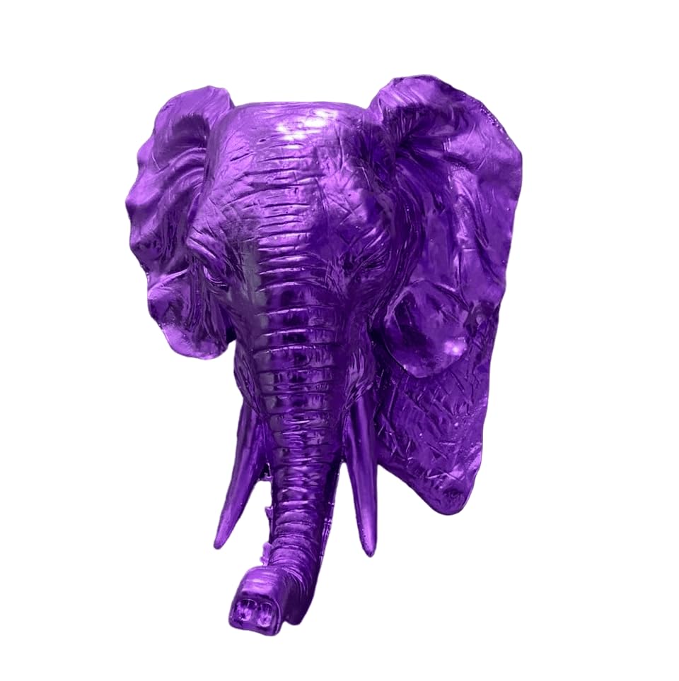 Elephant Wall Sculpture, Elegant Elephant Head Art Wall, Polyester Elephant Wall Decor, Elephant Head Wall Sculpture, Elephant Head Wall Decor, Elephant Head Wall Figurine