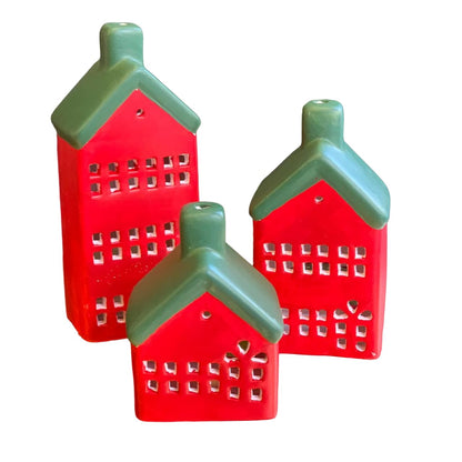 Handgemachtes Haus Kerzenhalter Set, Haus Kerzenständer, Haus Kerzenhalter, Bauernhaus Kerzen Dekor, Geschenk für Kerzenliebhaber, handgemachte Kerze