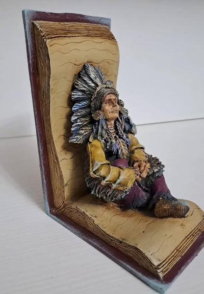Handgefertigtes Indianer Häuptling Buchsends Set, Indianer Häuptling Buchsends, Polyester Buchsend Set, Indianer Häuptling Buchsends, Einzigartiges Buchsends Geschenk