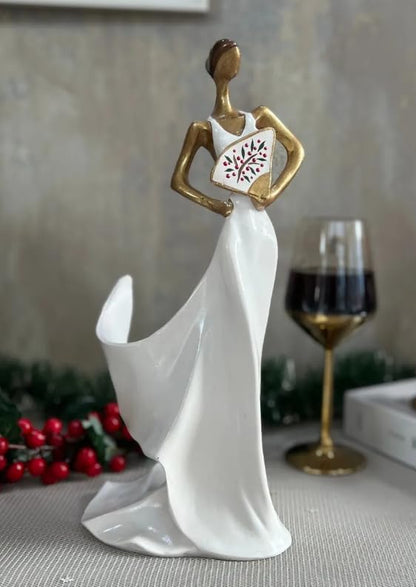 Elegant Woman Wine Rack Sculpture, Lady Wine Holder Statue, Woman Wine Rack, Modern Woman Sculpture Wine Rack, Artistic Bar Decor