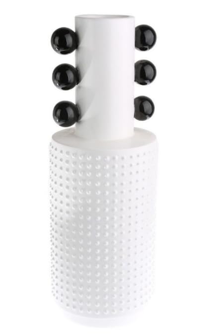 Moderne Polyestervase, Zeitgenössische Dekorvase, einzigartige skulpturale Vase, abstrakte große Vase, handgefertigte dekorative Vase, Vase im nordischen Stil