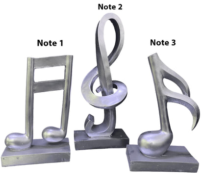 Set of 3 Musical Note Sculpture, Musical Symbols Trio Set, Abstract Music Notes Statue, Tabletop Decor, Unique Music Lover’s Gift, Music Notes Decor, Music Notes Sculpture