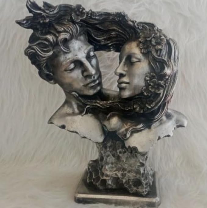 Couple Love Figurine, Romantic Sculpture, Lovers Bust Statue, Valentine’s Day gift, Art Decor Statue, Romantic Gift Idea, Art Decor Statue, Romantic Decor, Love Couple Decor